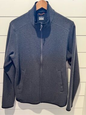 Merrell Men's Dark Gray Full-Zip Knit Jacket